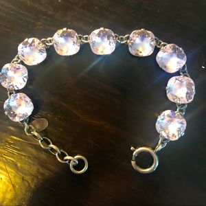 Petal pink silver tone Catherine POPESCO bracelet